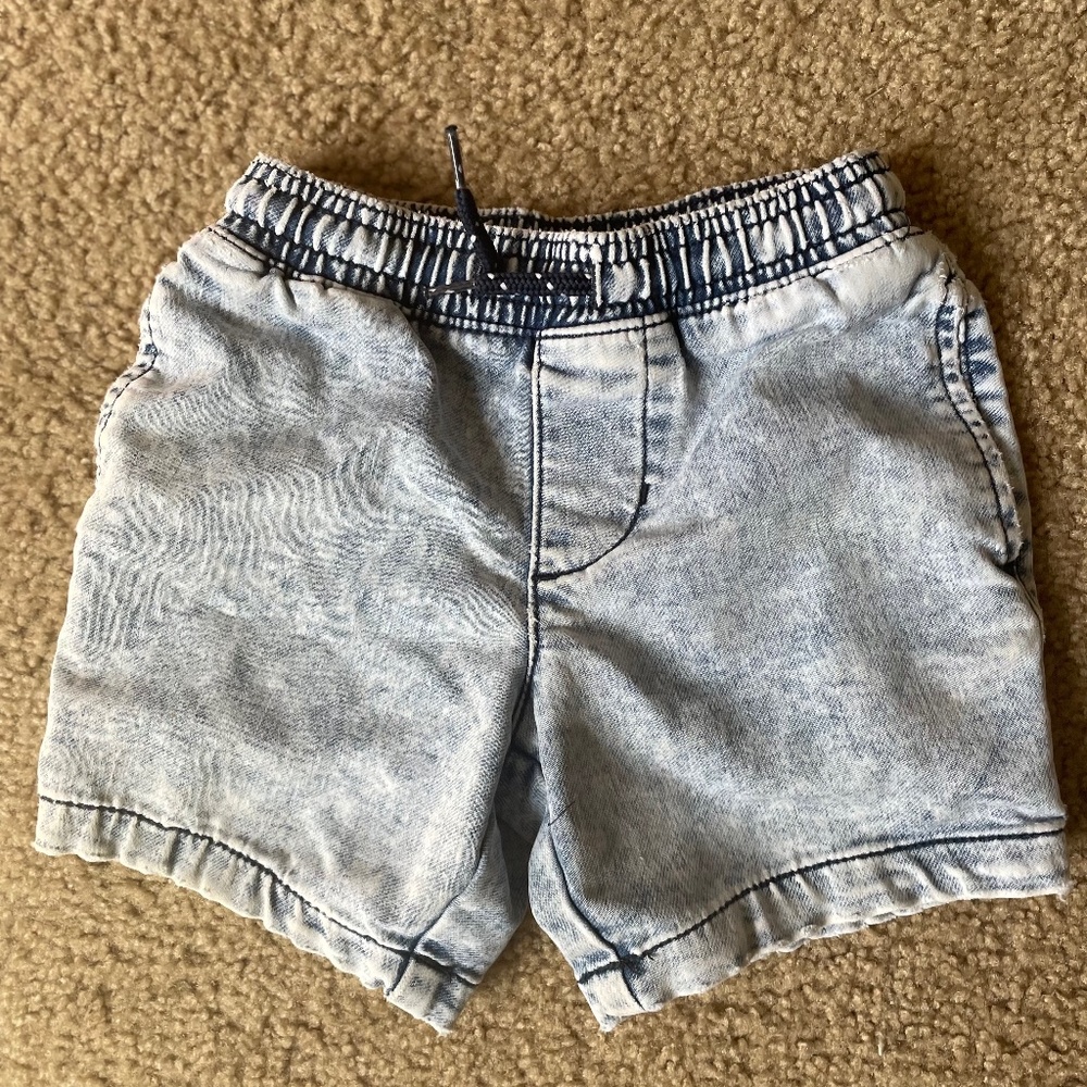 Pull on denim shorts kids 4-5
